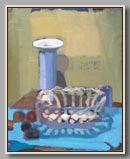 VASE AND CERAMIC BASKET   2002   oil/canvas   20"x16"